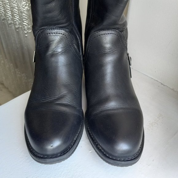 Pajar Black Leather Riding Boots Size EU 39 / US 8 - 8.5 Wide Width - Picture 8 of 16